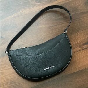 Michael Kors Black Leather Shoulder Bag